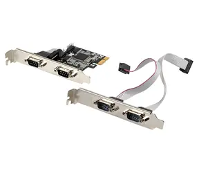 Lanberg PCIe-Karte 4X seriell (COM) / Controller / PCI Express / 4X DB9-Buchse