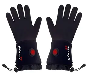 Glovii Heizhandschuhe, schwarz, L-XL / Heizhandschuhe / bis zu 44 °C / 6 Stunden Akkulaufzeit / 3 Modi