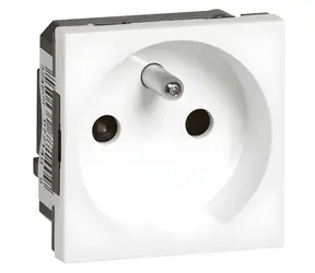 Legrand Mosaic Steckdose 2P+E 2M weiß / Steckdose / 230V / 2P+E / 2M