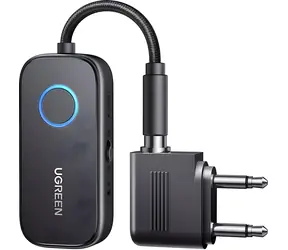 Ugreen CM671 schwarz / Bluetooth-Adapter / Sender und Empfänger / Bluetooth 5.2 / 3,5-mm-Klinkenstecker / 300 mAh