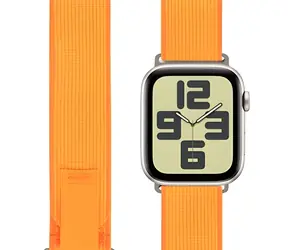 Obal:Me Textilarmband für Apple Watch 42-49 mm ML orange / Armband für Apple Watch / Textil