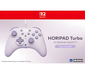 HORI HORIPAD Turbo (Cozy Lavender) / Controller für Nintendo Switch 2 / kabelgebunden / USB-A 3M