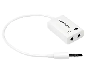 StarTech Adapter-Headset 3,5 mm auf 2x 3,5 mm weiß / Adapter / 0,152 m