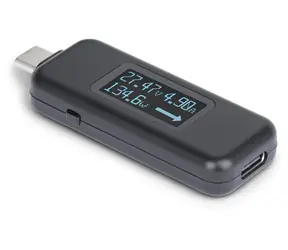StarTech USB-C Leistungsprüfer 240 W, schwarz / Spannungs- und Stromprüfer / USB-C / LCD-Display