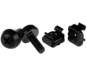 StarTech M5 Schrauben- und Käfigmutter-Montagesatz Schwarz / Montagesatz / M5 / 100 Stück