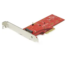 StarTech M.2 NVMe SSD zu PCIe Adapter rot / Adapter / M.2 NGFF / PCIe / für NVMe und AHCI SSD