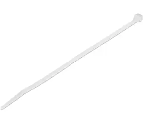 StarTech Kabelbinder 200 mm weiß / Kabelbinder / Nylon / 1000 Stück / -40 bis 85 °C