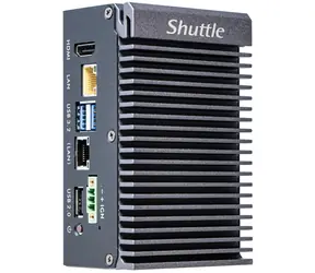 Shuttle Barebone Edge SPCEL03 schwarz / Mini-PC / Intel Atom x6413E / SO-DIMM DDR4 / M.2 / 2x LAN / Ohne Betriebssystem