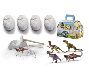 Simba Dinosaurier-Ausgrabungsset / 4-teilig / Ei 10 cm / Figuren 8-9 cm