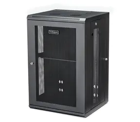 StarTech Wandrack 18 HE schwarz / Wandrack / 19" / Breite 610 mm / Tiefe 551 mm / Tragfähigkeit 90 kg