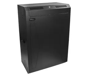 StarTech 8U Serverschrank, schwarz / Rack / Wandmontage / Tragfähigkeit 90 kg / 675 × 383 × 940 mm