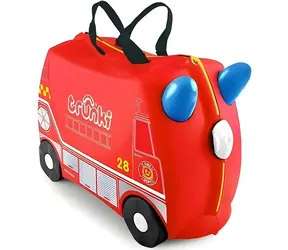 TRUNKI Koffer Feuerwehrauto Frank / Kinderreisekoffer / TRU-0254