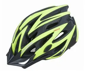 Pro-T PLUS Tarifa schwarz-gelb fluoreszierend / Fahrradhelm / In-Mold / L (58-61 cm)