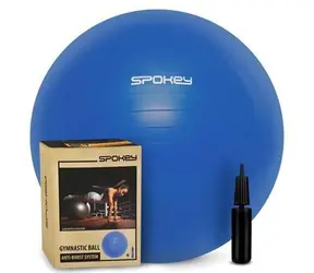 Spokey FITBALL III blau / Gymnastikball / 55 cm / Pumpe inklusive
