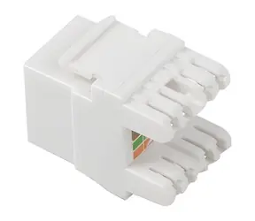 Lanberg Keystone-Modul RJ45-LSA weiß / Keystone-Modul / CAT.6A UTP / werkzeuglos, 180° / Pinbelegung 568A/B