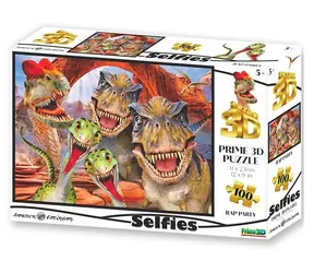 Prime 3D-Puzzle Raptor Selfie / 3D-Effekt / 100 Teile