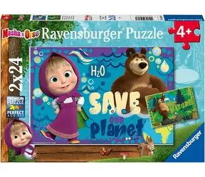 Ravensburger Puzzle Mascha und der Bär / 2x24 Teile