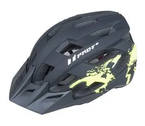 Pro-T PLUS Soria schwarz-gelb fluoreszierend / Fahrradhelm / In-Mold-Konstruktion / Größe M 55-58 cm