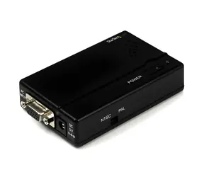 StarTech VGA-zu-Composite- oder S-Video-Konverter, schwarz / Konverter / Kabellänge 0,91 m
