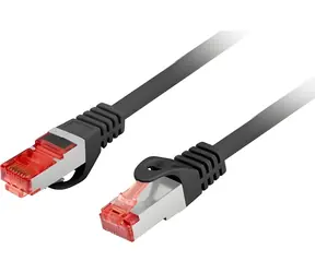 Lanberg CAT6 FTP 0,25 m schwarz / Patchkabel / LSZH / CU / Fluke-geprüft