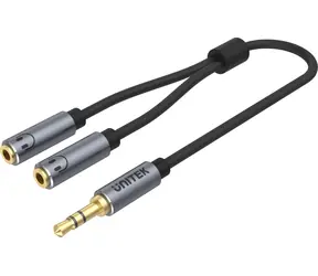 Unitek Audio Splitter MiniJack / Splitter / MiniJack (M) - 2x MiniJack (F) / 0,2 m