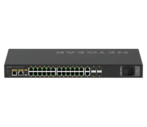 Netgear M4250-26G4F-PoE+ / Switch / L3-verwaltet / 24x Gigabit PoE+ / 2x Gigabit / 4X SFP