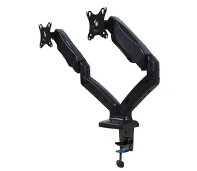 TB Touch TB-MG2 / Tischhalterung für zwei Monitore / Gasfeder / VESA 75x75-100x100 / bis zu 27 Zoll / 2x8 kg