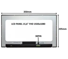 15,6" SIL LCD-Panel FHD IPS matt / Ersatzteil / 1920 x 1080 / 30 Pins / ohne Griffe / LED