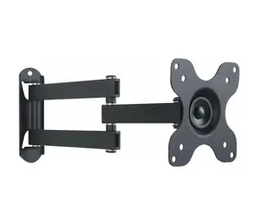 Techly ICA-LCD-923B schwarze TV-Wandhalterung / 13-30 Zoll / 15 kg / VESA 100x100 mm / neigbar, drehbar