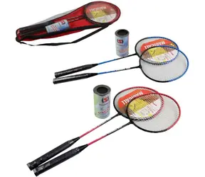 Jet 5 Badminton-Set / Set / Metall / Tragetasche / 63 x 21 x 8 cm