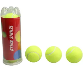Tennisbälle in der Röhre, 3 Stück / Gummi /  7 cm / ab 3 Jahren