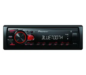 Pioneer MVH-230BT rot / Autoradio / 1DIN / USB / Bluetooth / Freisprecheinrichtung