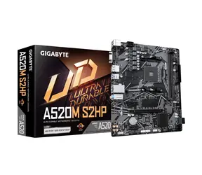 GIGABYTE A520M S2HP / Motherboard / AMD A520 / AM4 / 2x DDR4 / 4X SATA III / mATX