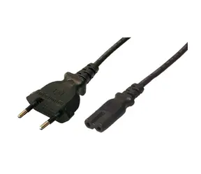 LogiLink Euro-8 VDE schwarz / Netzkabel / 1,8 m / 250 V / 2,5 A