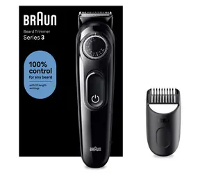 Braun Series 3 BT3400 schwarz / Rasierer / Herren / Drehregler / 50 Min. Betriebsdauer