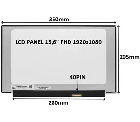 15,6" SIL LCD-Panel FHD IPS matt 144Hz / Ersatzteil / 40-PIN / ohne Griffe / LED