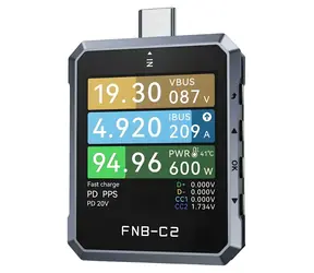 FNIRSI FNB-C2 / USB-Schnellladetester / PD 3.1 240 W / USB-C / 20-Bit-ADC / 1,54"-LCD