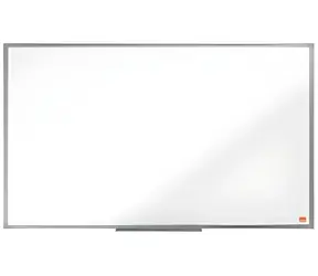 NOBO N: Whiteboard Essence Enamel 900x600 mm weiß / Magnetische Tafel / Aluminiumrahmen / Emaillierte Oberfläche