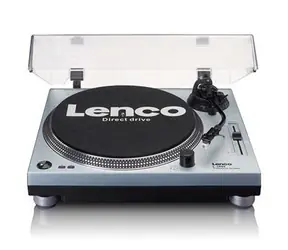 LENCO L-3809ME silber / Plattenspieler