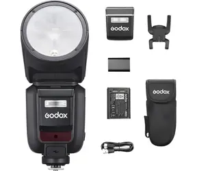Godox V100-C / Blitzgerät für Canon / TTL / HSS / 100 Ws / Zoom 28-105 mm