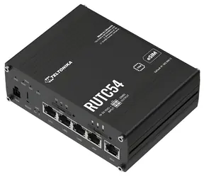 Teltonika RUTC54 / Industrierouter / 5G / Wi-Fi 6 / Dual SIM & eSIM / 1x LAN / 4X WAN