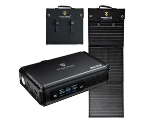 Viking VALI150 + L60 PD / Powerbank und Solarpanel-Set / 9600 mAh / 138 Wh / 150 W / Solarladung 60 W