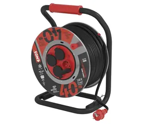 Emos Kabeltrommel 4X 40 m, 2,5 mm Gummi/Neopren / Verlängerungstrommel / IP44 / 16 A / 3680 W