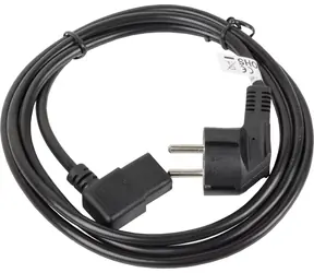 Lanberg Stromkabel Schuko - C13 3 m / Stromkabel / 3 m / CEE7/7 - IEC C13