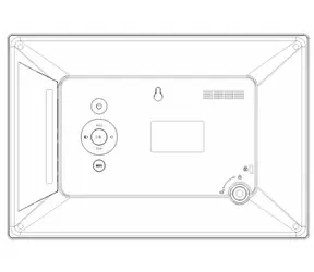 Braun DigiFrame 1731 / Digitaler Bilderrahmen / 17,3" / 8 GB