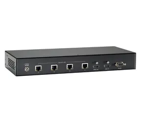 LevelOne HDMI Cat5 AV-Transmitter schwarz / AV-Transmitter / 4X RJ45 / 4K / 100 m / PoE / HDCP