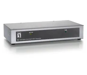 LevelOne VGA Cat5 AV-Sender / AV-Transmitter / 300 m / 4× RJ45 / bis zu 2048 × 1536 px
