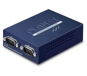 Planet Konverter 2x RS232/422/485 zu Ethernet / Konverter / 10/100 Mbit/s / 2x serielle Port / 1x LAN
