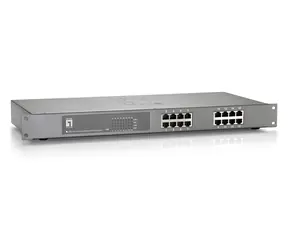 LevelOne FEP-1612 / Switch / 16x FE PoE+ / 120W PoE / Metallgehäuse / 19"