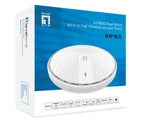 LevelOne WAP-8131 / AP / AX1800 / Dualband / Wi-Fi 6 / PoE / Deckenmontage